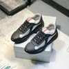 Sneakers Cup Amerika Kraliyet Ayakkabıları Patent Amerika Deri Deriz Düz Örgü Naylon Eğitimler Spor Spor Erkekler Kadın Toe Sport Düşük Dantel Yukarı Siyah Yeşil Beyaz Kauçuk Gümüş