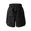 Men's Shorts Novelty High Zipper Function Tactics Heavy Skateboard Street Cotton Casual Hip-hop Parkour Cargo