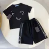 Baby Designer Two Piece Sets Kids Designer Clothes Kid T-shirt 1-14 Age Girls Boy Set mercredi 100% Cotton Summer confortable Breatch Pullover Child Colte Courte