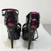 Dance Shoes Sexy Peep-toe Stiletto Heels With Cross Strap Soles 15cm High Heel Pole Performance Summer