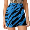 Rokken Zebra / Tiger Print Blue Women's Rok Sport Skort met zakmode Koreaanse stijl 4xl Animal