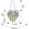 Bolsos de noche Fashion en forma de corazón PU Pu Love Handbag Diseñador de embrague de embrague de cadena pequeña hombro de cuero para damas lindo kawaii bolso