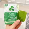 Handgemaakte zeep Thailand cica revitaliserende zeep verminderen acne donkere vlekken vocht heldere huidporiën strakker worden glad en zacht gevoelige huid 50 g 240416