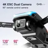 DRONES Aerial UAV Z888/XT9 Mini Drone 4K Double Camera HD WiFi FPV Hinder Undvikande Optiska flödesflygplan RC Helikopter Toys för gåva 24416