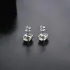 Stud Küpe Doğal Peridot 925 STERLING Gümüş 2.9 Karatlar Gerçek Taş Moda Stili Günlük için Güzel Takı