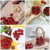 Decoração de festa 40 PCS Dining Table Decor Decoração Artificial Frutas Modelo Cherry Fake decorative Ornament Showcase Prop