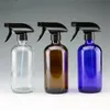 60 x 8 once/16 once di flacone spray in vetro ambra/blu con spruzzatore a grilletto bottiglie di aromaterapia per olio essenziale usare il giardinaggio di pulizia