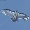 Недавно прибывший на открытом воздухе 59 -дюймовый Eagle Kite с ручками и линиями, подходящими для детей или взрослых, чтобы летать Y240416