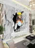 Japanese anime Wall Mural 3D Naruto Po Wallpaper Boys Kids Bedroom Custom Cartoon Wallpaper Livingroom Large wall Art Room Deco5325030