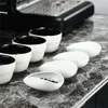 Vassoi per tè chicchi di caffè dose ware set di ceramica bianca pura pala da scooppace cinese