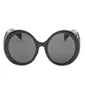 Klasik Lüks Kadın Güneş Gözlüğü C Kabartma lens Tasarım Gözlükleri Siyah Whrite Yuvarlak Moda Gölgesi Sunglasse Çerçeveleri Kedi Gözü 7233671