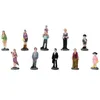 Décorations de jardin 10 pcs Décor résine People Figurines Small Family Modèles de famille Mini figures de sable Statue