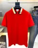 Designer Fashion Top Business Vêtements Polo T-shirt brodés LETTRES COLLAR Détails à manches courtes Polo