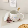 Mokken creatieve cartoon mok keramisch beker paar gepersonaliseerde cadeau melk koffie ins wind planeet voor kinderen vrienden