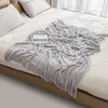 Cobertores Bohemian Throw Blanket Sofá Tampa de cor sólida de cor geométrica para camas Decoração de decoração de casa Shawl macio