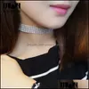 Pendant Necklaces Mtiple Layers Crystal Choker Necklace For Women New Bijoux Maxi Statement Collier Fashion Jewelry Drop Deli Dhgarden Dhzc1