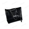 Designer Handbag Single shoulder shopping bag fashion hollowed out transparent Mesh beach bag Ladies large capacity Tote cosmetic Makeup bag luxury brand chain bag