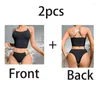 Bras sätter 2st/set Women Bh Brias Set Ribbed Backless Sexig underkläder fitness andningsbara underkläder kvinnliga sömlösa trosor