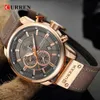 Curren Fashion Date Quartz Men relojes Top Brand Luxury Male Chronograph Sport Sport Wrist Watch Hodinky Relogio Masculino
