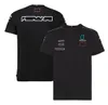 F1 T-shirt Fórmula 1 Treno de corrida de corrida Time de mangas curtas de verão Poliéster Poliéster Quick Dry Tops camisetas O mesmo estilo de carro de trabalho personalizado