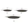 3SIZES GRILL PAN Bakgerechten Pannen Pannen Nitaanvals BBQ Grill Pan Inductie Cooker voor Outdoor Camping Cookware Bakeware Keukengereedschap 240416