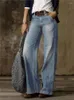 Femmes Jeans Rdmq 2024 Vintage Style Femmes Loose Love Lam Legrs Fashion Harajuku Streetwear Straitement Pantalon Denim