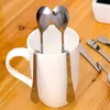 Spoons 2pcs Coffee Stirring Spoon Twisted Hanging Cup Creative Stainless Steel Heteromorphism Dessert Tiny