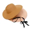 Chapéus largos da borda feminino Sun Straw Hat Men Summer Beach Praia dobrável Roll up Fluppy For Kids Girl Boy Cap