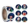 Wrap Regone Adesivi di Natale 500pcs/rotolo Casella per carta adesivi fatti a mano Sigillatura per le forniture per feste ragazzi