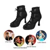 Dance Shoes SWDZM Latin Boots For Woman Ladies Ballroom Customizable Heels Soft Sole Women Girls