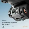 Drones pour S116 Évitement des obstacles de drones 8k Photographie aérienne de moteur sans balais double caméra OPTICAL FLOW Quadcopter 240416