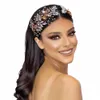 Youlapan ręcznie robiony opaska ślubna głowa ślubna Hair Hair Acrories Fr Leaf Tiara Druhala Kobieta nagłówek HP272 69jp#