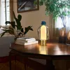 Lamps Shades Nordic LED Bedside Table Design Simple Pea ToGo Table Lamp for Bedroom Bar Study Restaurant Decoration Mini Table Lamp Q240416