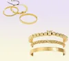 Bracele 3pcssets romain royal charme masculin bracelets sets en acier inoxydable manchette de bracelets couples à main