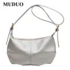 Abendtaschen Muduo Plissee Umhängetasche für Frauen weiche PU Leder Crossbody Designer Knödel Fashion Tote Cloud Hobo Bolsas