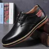 Dress Shoes Zapatos Informales De Piel Para Hombre Tallas 38-48