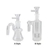 Glass ash catchers Ash Catcher 14mm 18mm Thick Pyrex Clear Bubbler Ashcatcher with Glass Bowl For Dab Rigs Bongs Pipes