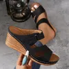 Slippers Femmes High Heels Beach Sandals Platform Shoes Summer Open Toe marche 2024