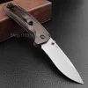 BM Hunt North Fork 15031 Fold Knife S30V Blade Stabiliserat trähandtag med klipp självförsvar utomhus taktiska jaktknivar