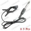 Cables NEW 5 Pcs Universal Clip Line On Pickup Piezo For Guitar Violin Banjo Mandolin Ukulele with 1/4" Jack 1M Cable