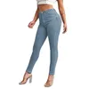 Jeans féminins Femmes Slim Butt High Taies Sexy Pantal