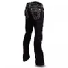 Pantalon de créateur de jeans pour hommes Baggy Jeans Hip Hop Rock Black Pantalon droit Pantalon de grande taille Pantalon décontracté