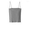 Camisoles Tanks Simple and Sexy Color Suspender Vest Women's Camisole Women's Camisole