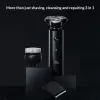 製品Xiaomi Mijia Electric Shaver S500 S500C 3ヘッドフレックスかみそり乾燥ウェットシェービング洗えるポータブルヒゲトリマーフェイスクレンジング3 in 1