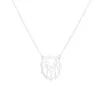 Hollow Lion Head Pendant Necklace Classic Animal Elements hängsmycken gåvor för kvinnor2574564