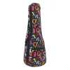 Câbles 21 23 26 pouces Sac ukulélé portable boîtier souple 10 mm Sac de concert de concert ukelele mini guitare imperméable sac à dos rembourré