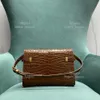 10A Specchio a specchio Designer Luxury Stume da tracolla Small Borse 24 cm Crocodile Leather Designer Crossbody Borsa con scatola YY045B