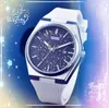 Famous Three Stiches Simple Dial montres pour hommes Tous cadran travail quartz chronographe horloge coloré ceinture de caoutchouc président Bracelet de bracelet