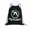 aphex Twin Logo 02 Drawstring Bags Gym Bag Hot Beach Bag Sports Style Large Capacity 63Cm#