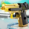 Gun Toys Huiqibao Desert Eagle Manual Water Gun Portable Summer Beach Outdoor schietpistool vecht fantasie speelgoed voor jongensspel volwassenen Kid 240416